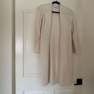 Maison de Papillon Long Open Cardigan- Beige